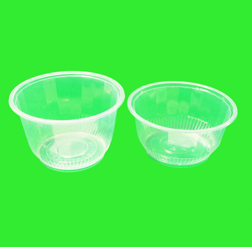 透明环保圆碗带盖/加厚环保圆碗厂家/中山市腾兴塑料制品
